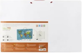 Magnetická tabuľa 2v1 Viga 44508 mapa sveta