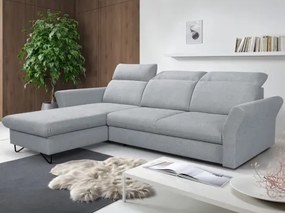 Rohová sedacia súprava Star, svetlo šedá látka%