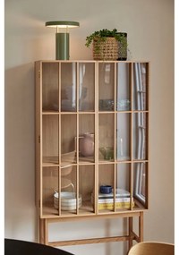 Zelená LED stmievateľná stolová lampa s kovovým tienidlom (výška 28 cm) BringMe – Hübsch