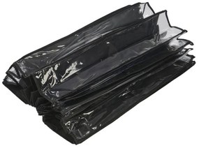 Závesný organizér obuvi- 160x55x16 cm - čierna