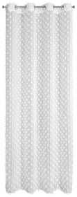 ZÁVES NA KRÚŽKOCH EVA MINGE AURELIA 135X250 CM BIELA