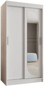 Šatníková skriňa 100 cm Lulu (biela). Akcia -21%. Vlastná spoľahlivá doprava až k Vám domov. 1125966