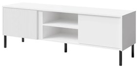 TV stolík/skrinka Munkki 6 (biela + čierna). Akcia -19%. Vlastná spoľahlivá doprava až k Vám domov. 1087329
