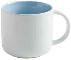 Biely porcelánový hrnček s modrým vnútrom Maxwell &amp; Williams Tint, 440 ml
