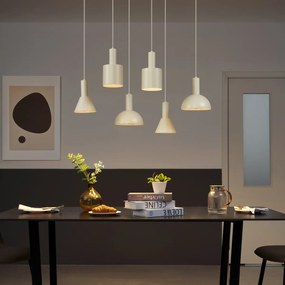 Škandinávske závesné svietidlo krémové 6-svetiel - Biles