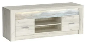 TV stolek Indianapolis 137 cm dub craft bílý