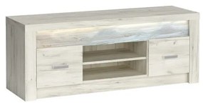 TV stolek Indianapolis 137 cm dub craft bílý