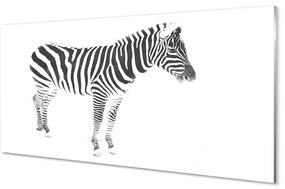 Obraz na akrylátovom skle Maľované zebra 125x50 cm