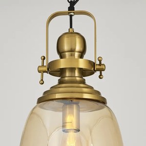 Závesný luster na retiazke BOTTLE 1xE27/40W/230V zlatý