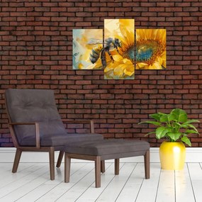 Obraz - Včielka, akvarel (90x60 cm)