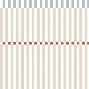 Tapeta s prúžkami nostalgia béžovo modrá 280×50 cm