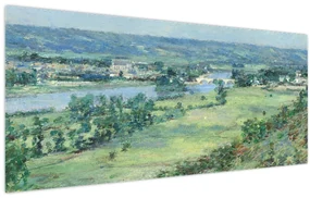 Obraz - Theodore Robinson, The Valley of the Seine, From the Hills of Giverny, reprodukcia (120x50 cm)