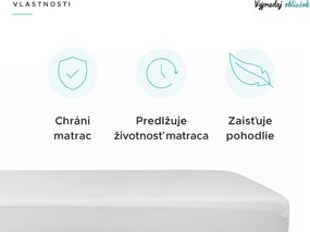 Nepremokavý froté chránič matraca GUARD 80 x 160 cm