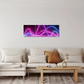 Obraz - Impulz (s hodinami) (90x30 cm)