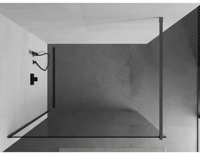Mexen Kioto, sprchová zástena Walk-In 105 x 200 cm, 8mm číre sklo, grafitový profil, 800-105-101-95-00