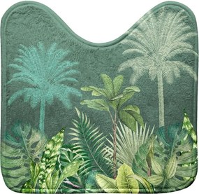 Zelená textilná WC kúpeľňová predložka 45x45 cm Vagabonde – douceur d'intérieur