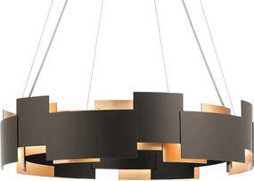 Toolight Toolight, stropné svietidlo 6xG9 APP1561-6CP, čierna-zlatá, OSW-06402