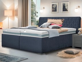 Posteľ Rita 180x200 cm, námornícka modrá látka