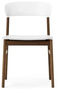 Stolička Herit Chair – biela/dymový dub