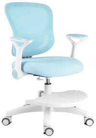 Detská rastúca stolička Neoseat JUNI 007 — látka, prateľný poťah, modrá