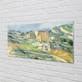 Obraz plexi Art maľoval dom na kopci 125x50 cm