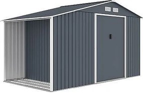 Záhradný domček plocha 342 x 191 cm (sivá)