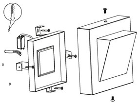 Eglo 94114 - LED vonkajšie osvetlenie Galar 1 1xLED/3,7W/230V