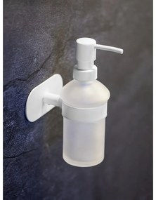 Biely samodržiaci sklenený dávkovač mydla 200 ml Orea – Wenko