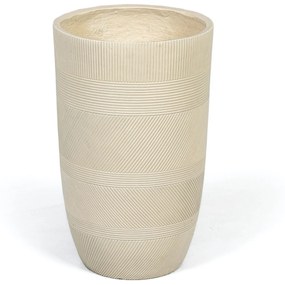 Kvetináč valcový XL, 38 x 38 x 61 cm, fiberclay, béžová