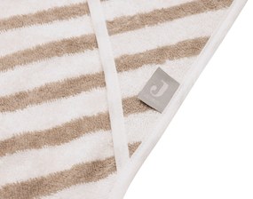 Osuška s kapucňou froté 75x75cm Stripe Olive Green