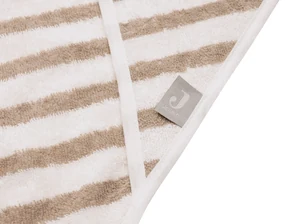 Osuška s kapucňou froté 75x75cm Stripe Olive Green