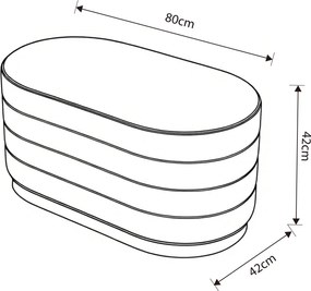 Taburet Bella grafitový