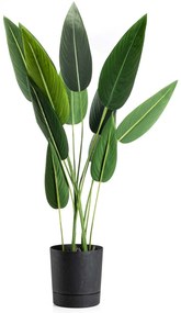PLASTOVÝ KVETINÁČ AZALEA 22,5X23,5 CM IMITÁCIA BETÓNU ČIERNA
