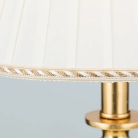 Orion LA 4-1049/1 - Stolná lampa FONSA 1xE27/60W/230V biela/zlatá