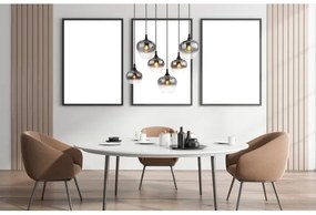 Globo 15548-6H - Luster na lanku MAXY 6xE27/40W/230V čierna