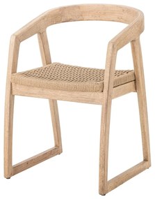 Jedálenská stolička z kaučukového dreva v prírodnej farbe Serrone – Bloomingville