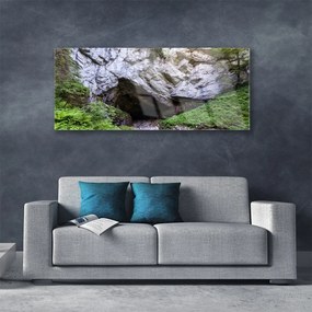 Obraz na akrylátovom skle Hora jaskyňa príroda 125x50 cm