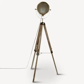 Atmosphera - Stojacia lampa EBOR 1xE27/25W/230V borovica/mosadz