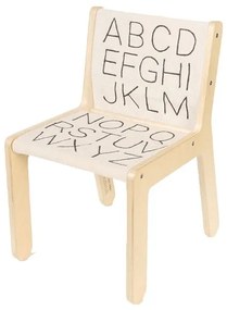 Detská stolička v béžovo-prírodnej farbe ABC – Lorena Canals