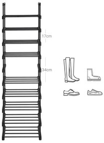 Botník ALVORO čierny