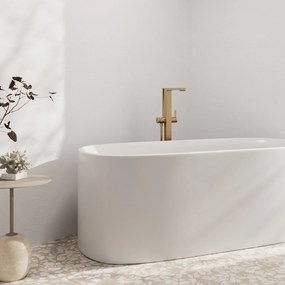 Hansgrohe Tecturis E, páková vaňová voľne stojaca batéria na podlahu, kartáčovaný bronz, HAN-73445140