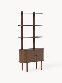 Úzky regál's drážkovanou prednou stranou Calary