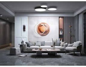 Immax NEO 07202L-LED Stmievateľné stropné svietidlo RONDATE 53W/230V čierna Tuya+DO