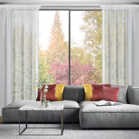 ZÁCLONA NA PÁSKE ALEX, SADA 2KS 140X270 CM BIELA