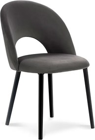 MILO CASA Zamatová stolička Lucia dĺžka 52 × šírka 48 × výška 80 cm