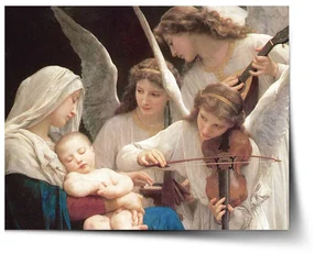 Sablio Plagát Panna s anjelmi - William-Adolphe Bouguereau - 60x40 cm