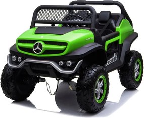 LEAN CARS Batériové vozidlo Mercedes Unimog Green
