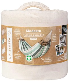 La Siesta Hojdacia sieť MODESTA KINGSIZE MONO - latte, 100 % organická bavlna