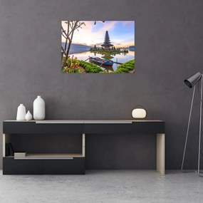 Obraz - Chrám Pura Bratan (70x50 cm)