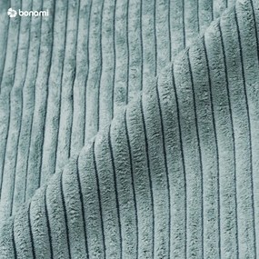 Svetlomodrá menčestrová rozkladacia pohovka 245 cm Nihad – Bobochic Paris